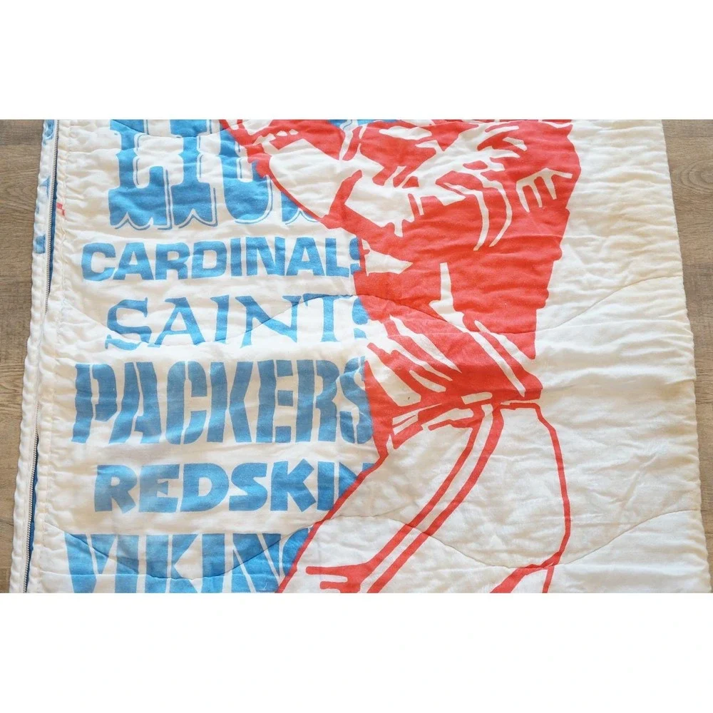 GC‎ Vintage 1970s 80s NFL Football Team Logos Names Sleeping Bag Eagles Rams